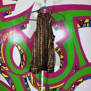 Forever, Silky Halter Top. Size Medium. Gold Chains. Good used condition!